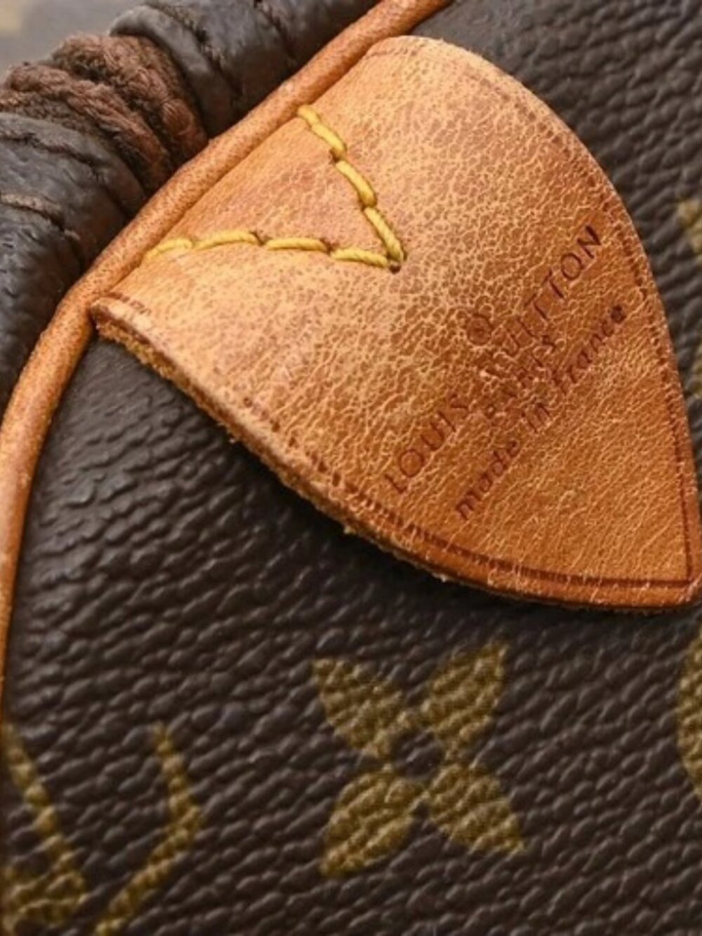 Best02 LOUIS VUITTON SPEEDY 35 HANDBAG MONOGRAM CANVAS M41524 831SA YQ07367 - Picture 5 of 15